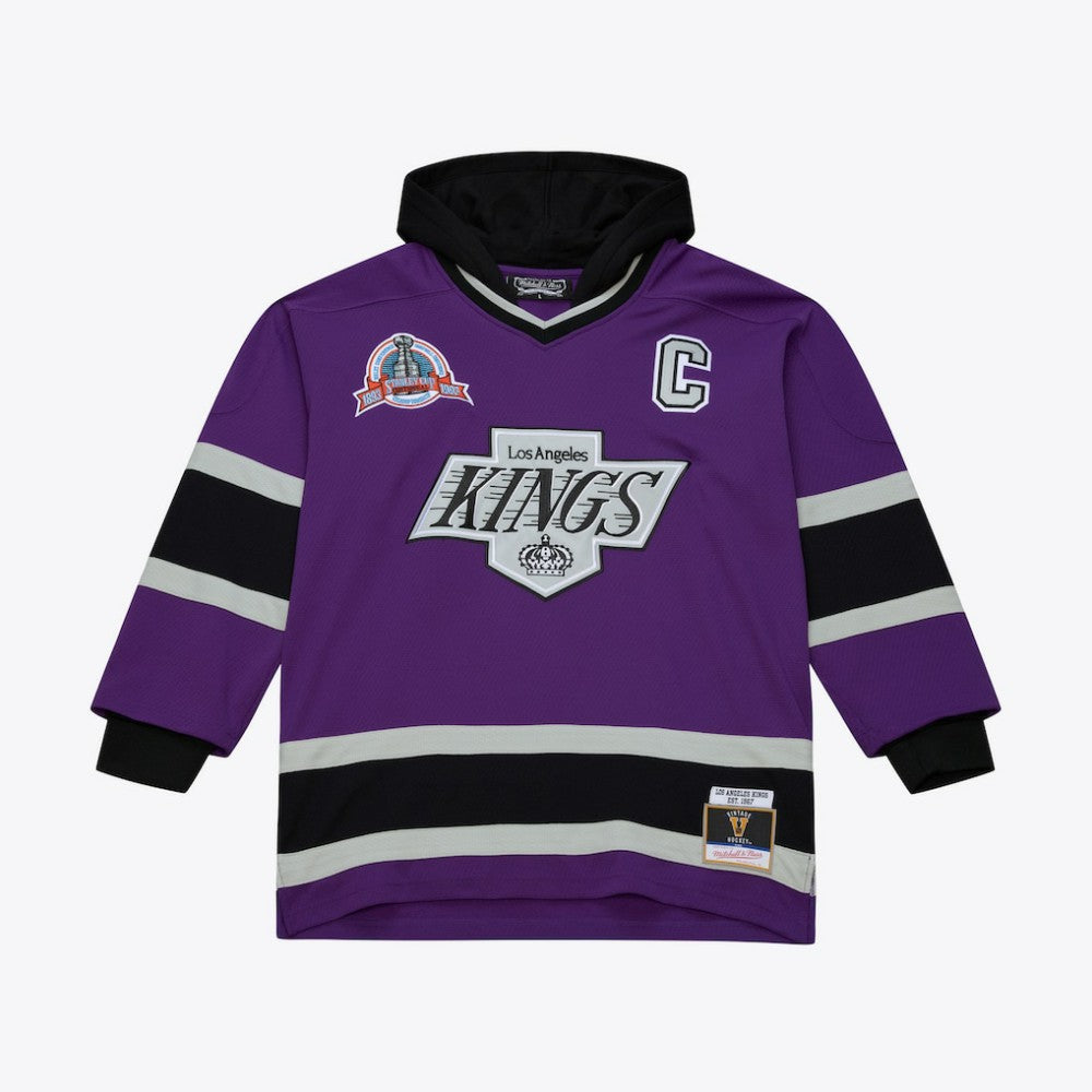 Los Angeles Kings Mitchell & Ness x Just Don Jersey Hoodie Purple