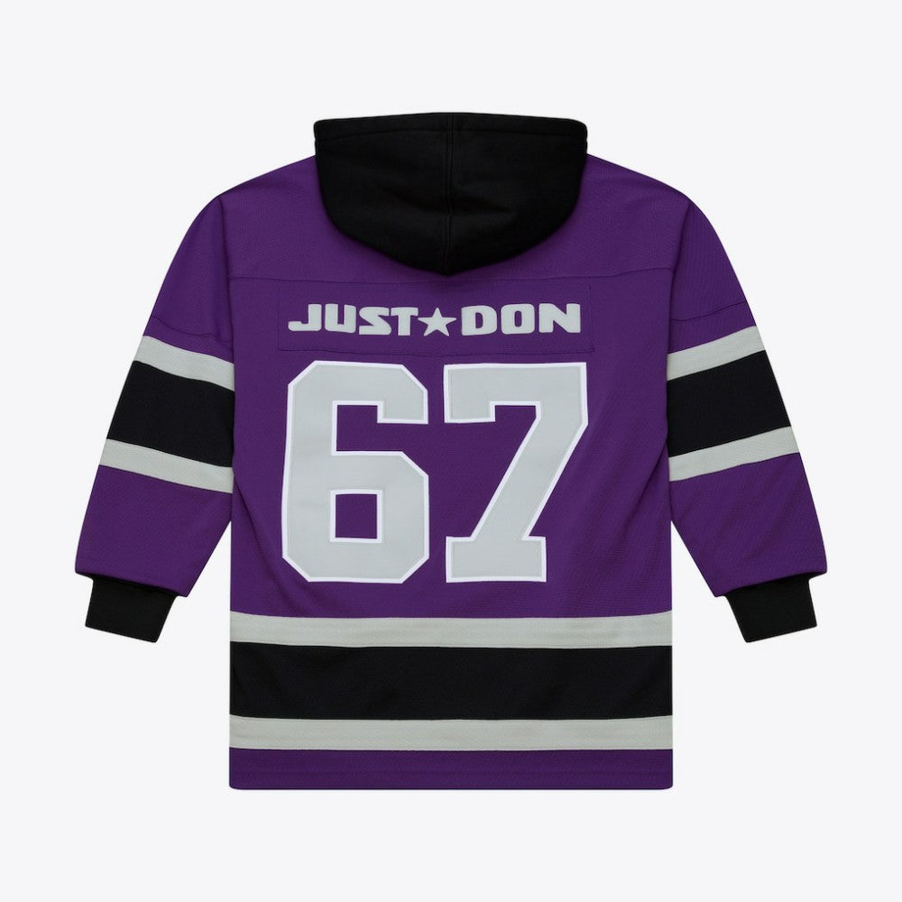 Los Angeles Kings Mitchell & Ness x Just Don Jersey Hoodie Purple