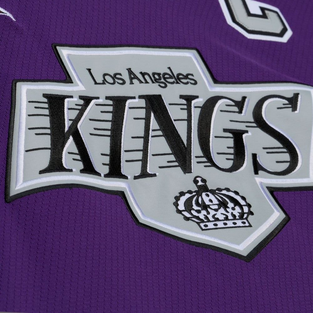 Los Angeles Kings Mitchell & Ness x Just Don Jersey Hoodie Purple