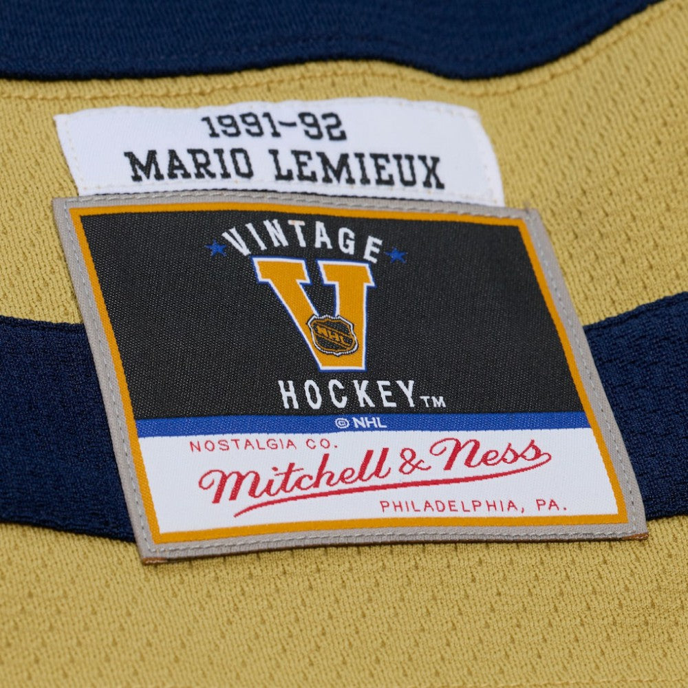 Pittsburgh Penguins Mitchell & Ness x Just Don Jersey Hoodie Navy