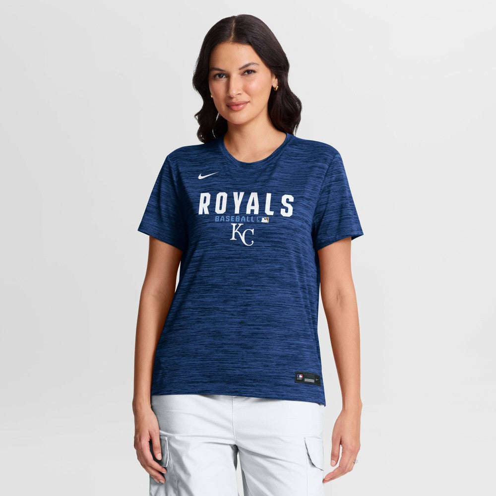 Kansas City Royals Women's Authentic Collection Velocity Dri-FIT T-Shirt Royal | Nike