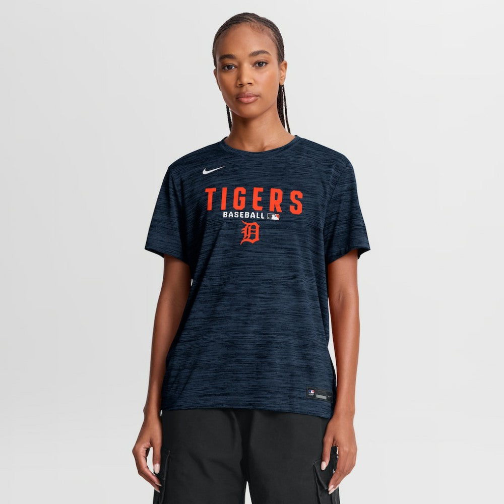 Detroit Tigers Women's Authentic Collection Velocity Dri-FIT T-Shirt Navy | Nike