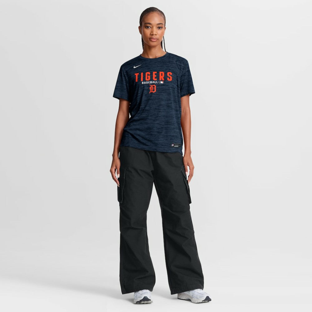 Detroit Tigers Women's Authentic Collection Velocity Dri-FIT T-Shirt Navy | Nike
