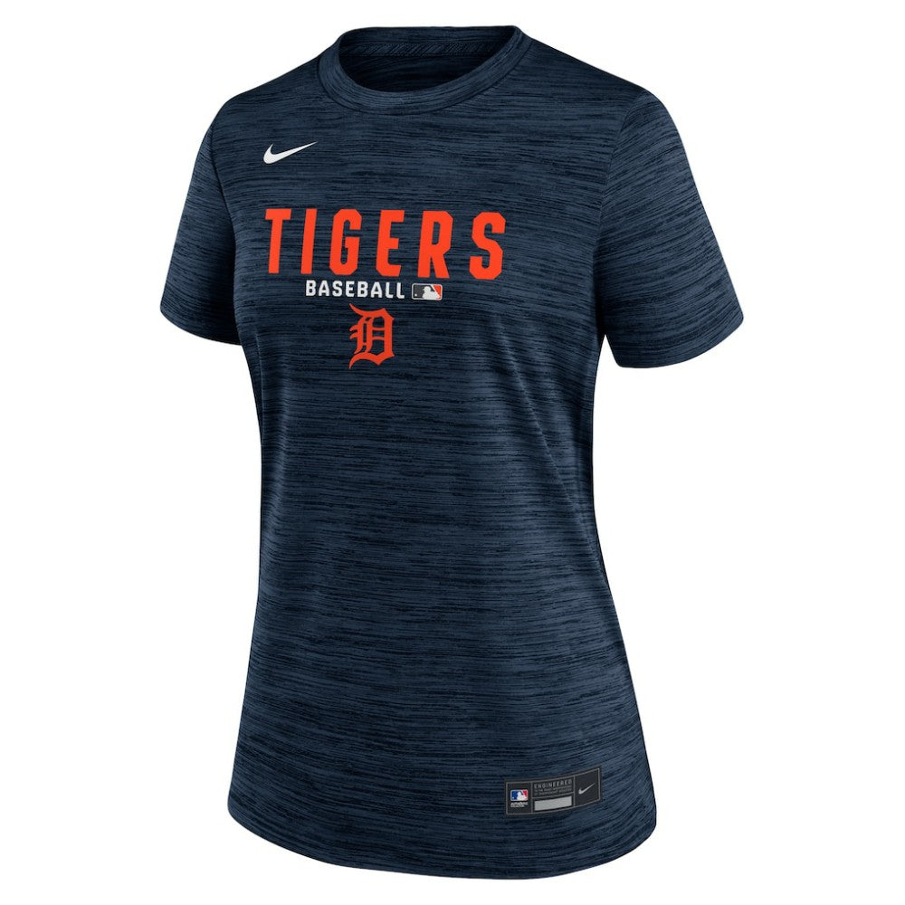 Detroit Tigers Women's Authentic Collection Velocity Dri-FIT T-Shirt Navy | Nike