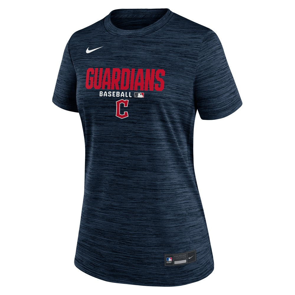 Cleveland Guardians Women's Authentic Collection Velocity Dri-FIT T-Shirt Navy | Nike
