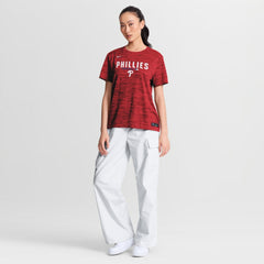 Philadelphia Phillies Women's Authentic Collection Velocity Dri-FIT T-Shirt Red | Nike