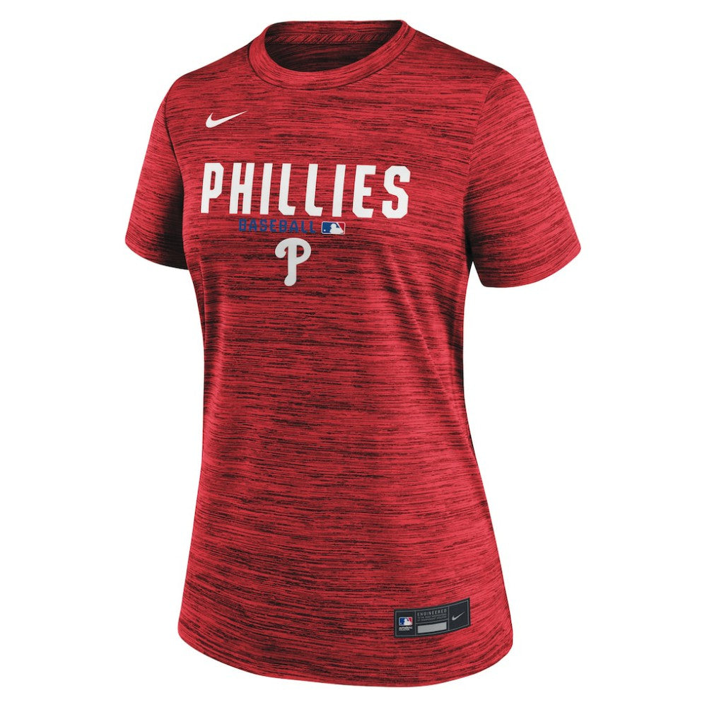 Philadelphia Phillies Women's Authentic Collection Velocity Dri-FIT T-Shirt Red | Nike