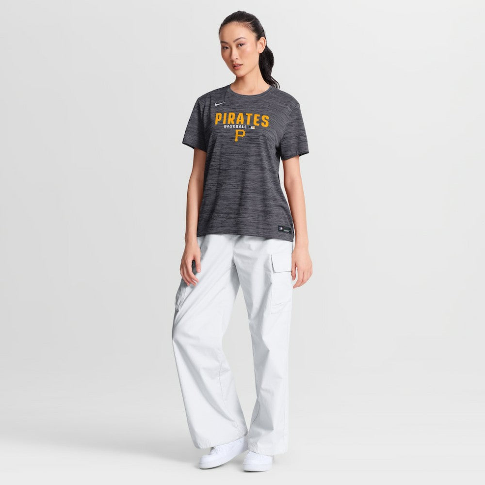Pittsburgh Pirates Women's Authentic Collection Velocity Dri-FIT T-Shirt Black | Nike