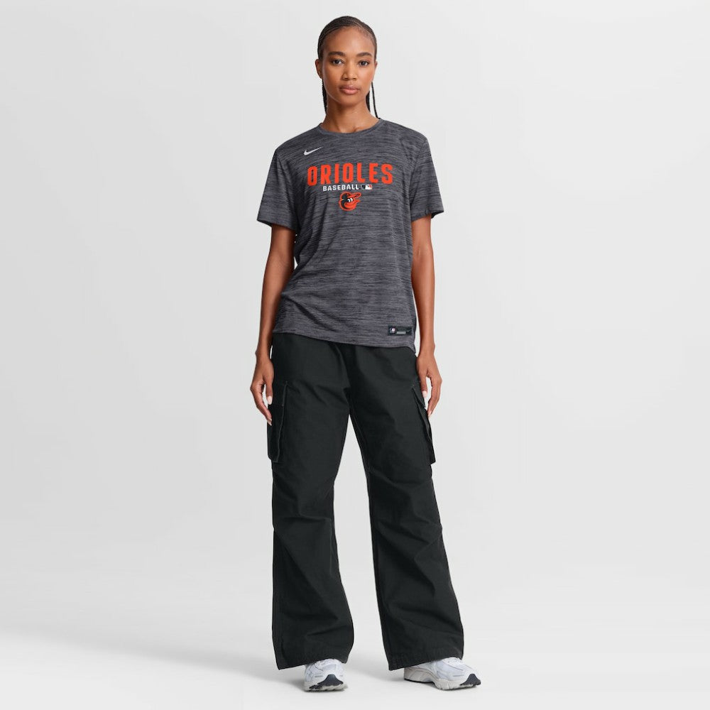 Baltimore Orioles Women's Authentic Collection Velocity Dri-FIT T-Shirt Black | Nike
