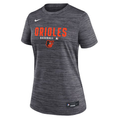 Baltimore Orioles Women's Authentic Collection Velocity Dri-FIT T-Shirt Black | Nike
