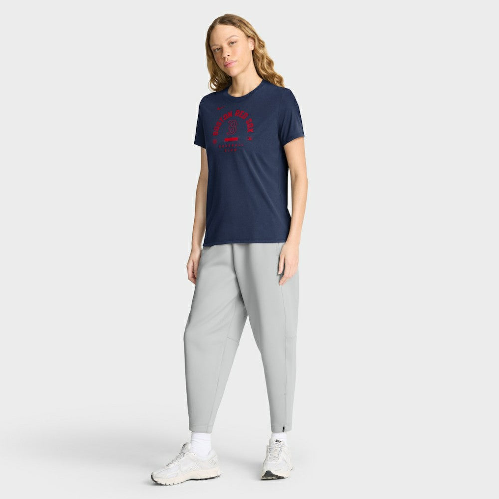 Boston Red Sox Women's Authentic Collection Early Work Tri-Blend Dri-FIT T-Shirt Navy | Nike