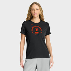 San Francisco Giants Women's Authentic Collection Early Work Tri-Blend Dri-FIT T-Shirt Black | Nike