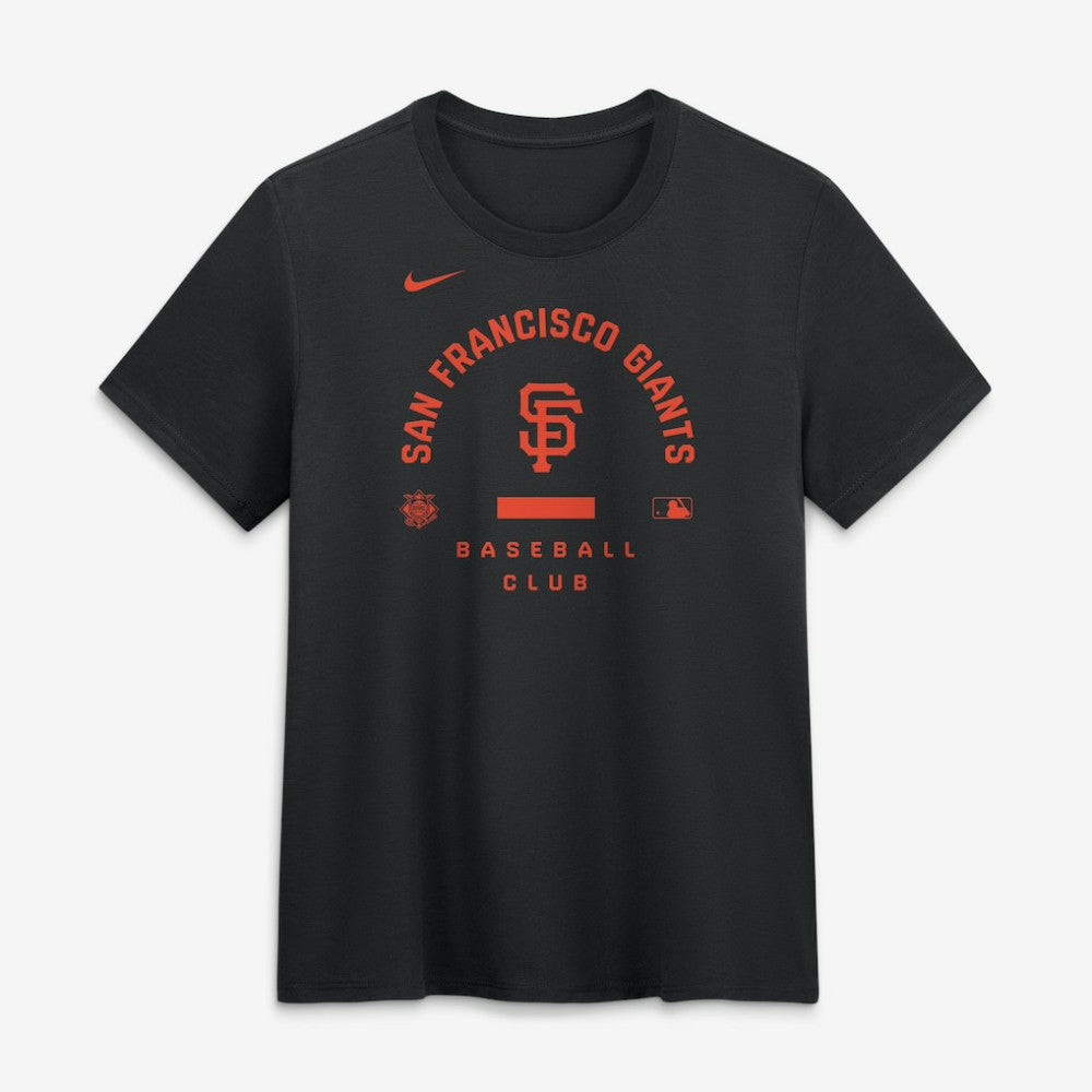 San Francisco Giants Women's Authentic Collection Early Work Tri-Blend Dri-FIT T-Shirt Black | Nike