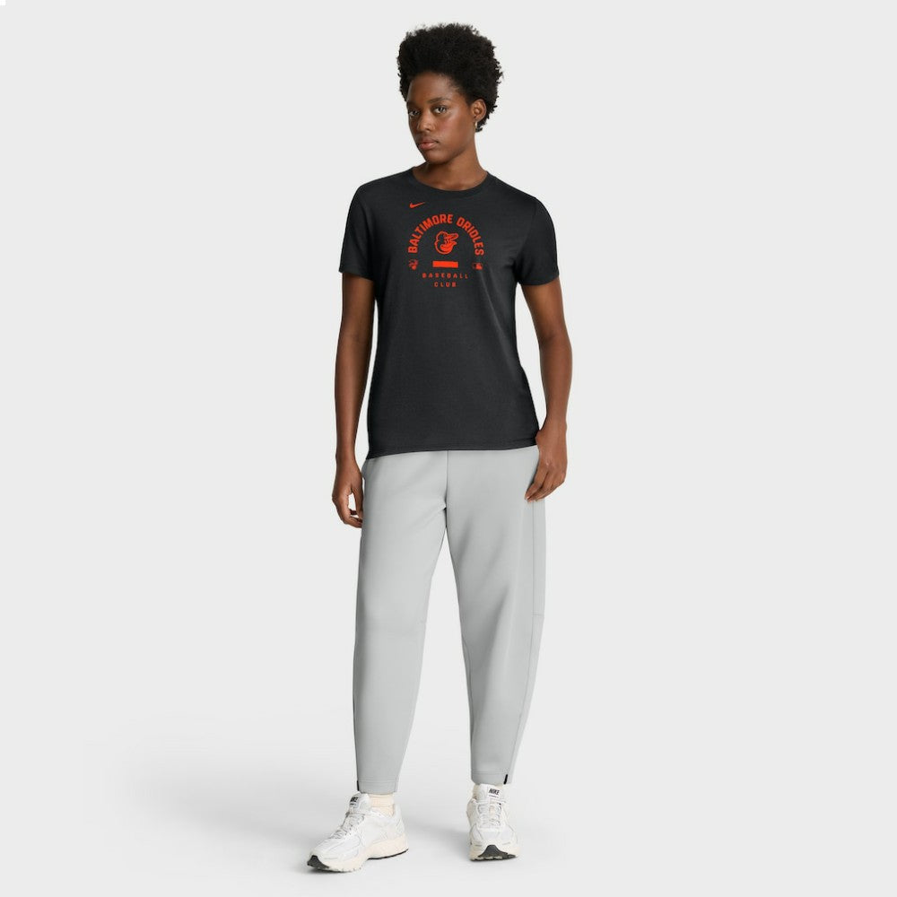Baltimore Orioles Women's Authentic Collection Early Work Tri-Blend Dri-FIT T-Shirt Black | Nike