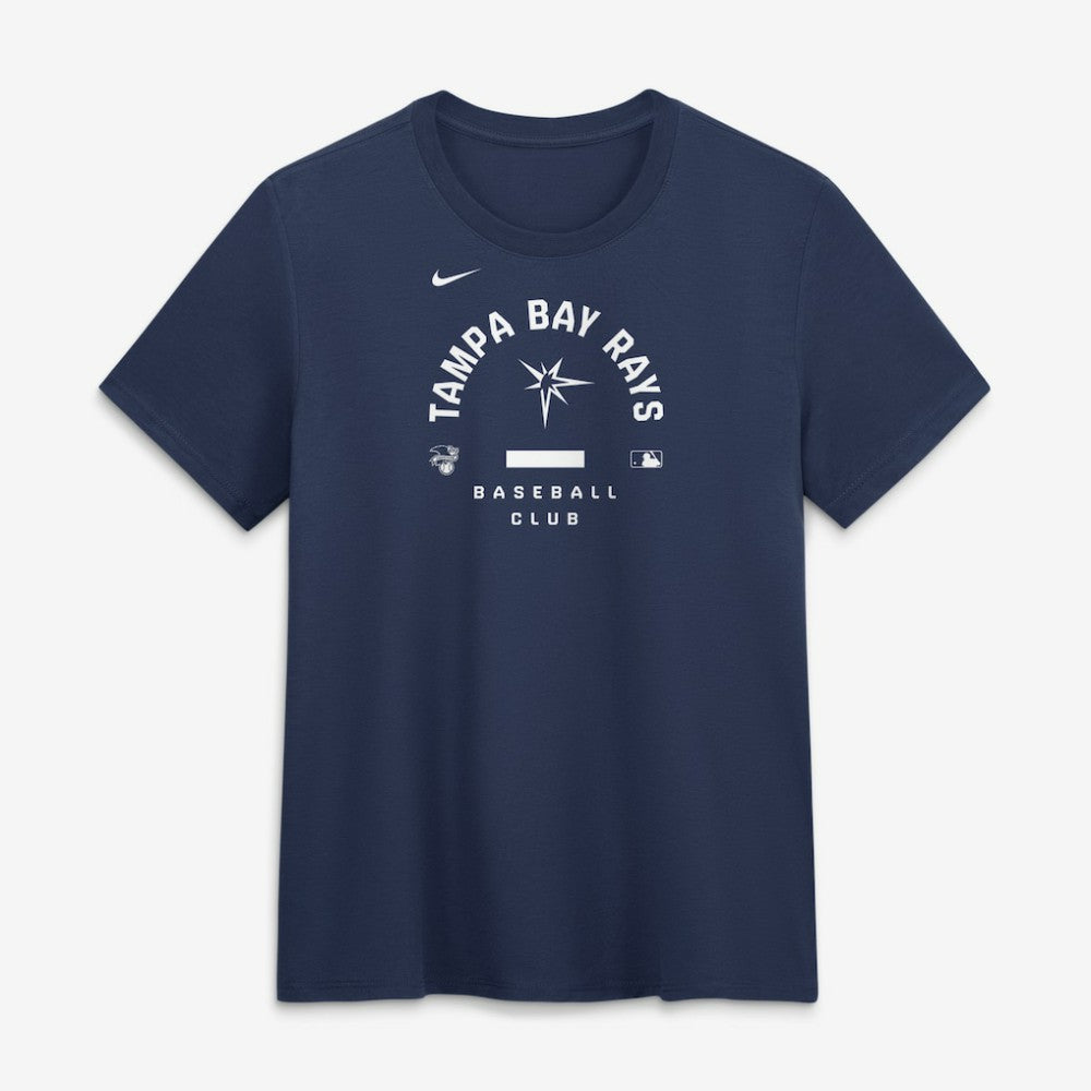 Tampa Bay Rays Women's Authentic Collection Early Work Tri-Blend Dri-FIT T-Shirt Navy | Nike