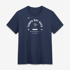 Tampa Bay Rays Women's Authentic Collection Early Work Tri-Blend Dri-FIT T-Shirt Navy | Nike