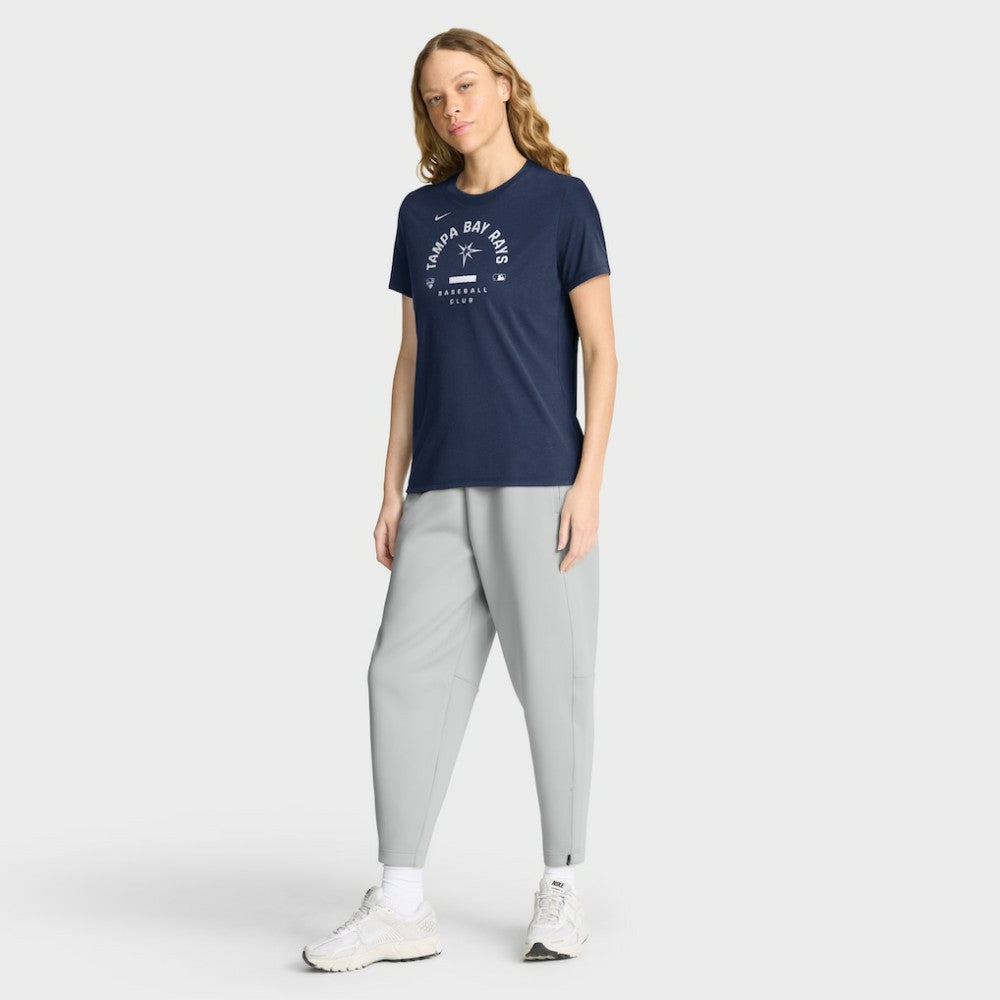 Tampa Bay Rays Women's Authentic Collection Early Work Tri-Blend Dri-FIT T-Shirt Navy | Nike