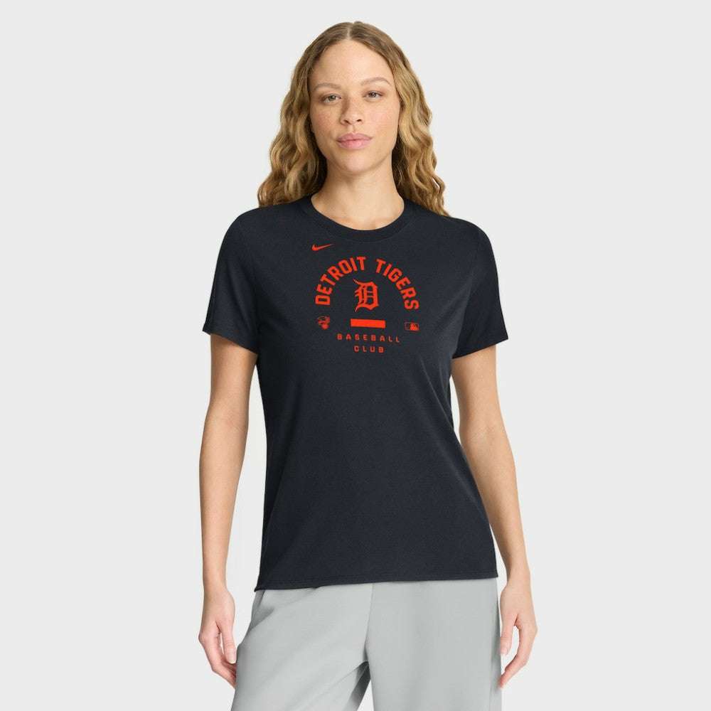 Detroit Tigers Women's Authentic Collection Early Work Tri-Blend Dri-FIT T-Shirt Navy | Nike