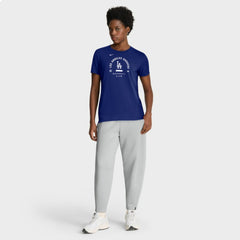 Los Angeles Dodgers Women's Authentic Collection Early Work Tri-Blend Dri-FIT T-Shirt Royal | Nike