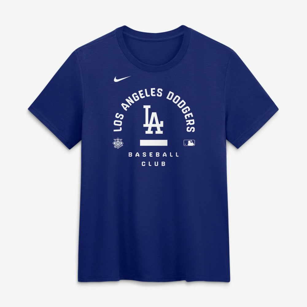 Los Angeles Dodgers Women's Authentic Collection Early Work Tri-Blend Dri-FIT T-Shirt Royal | Nike