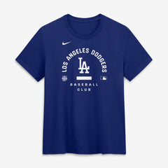 Los Angeles Dodgers Women's Authentic Collection Early Work Tri-Blend Dri-FIT T-Shirt Royal | Nike