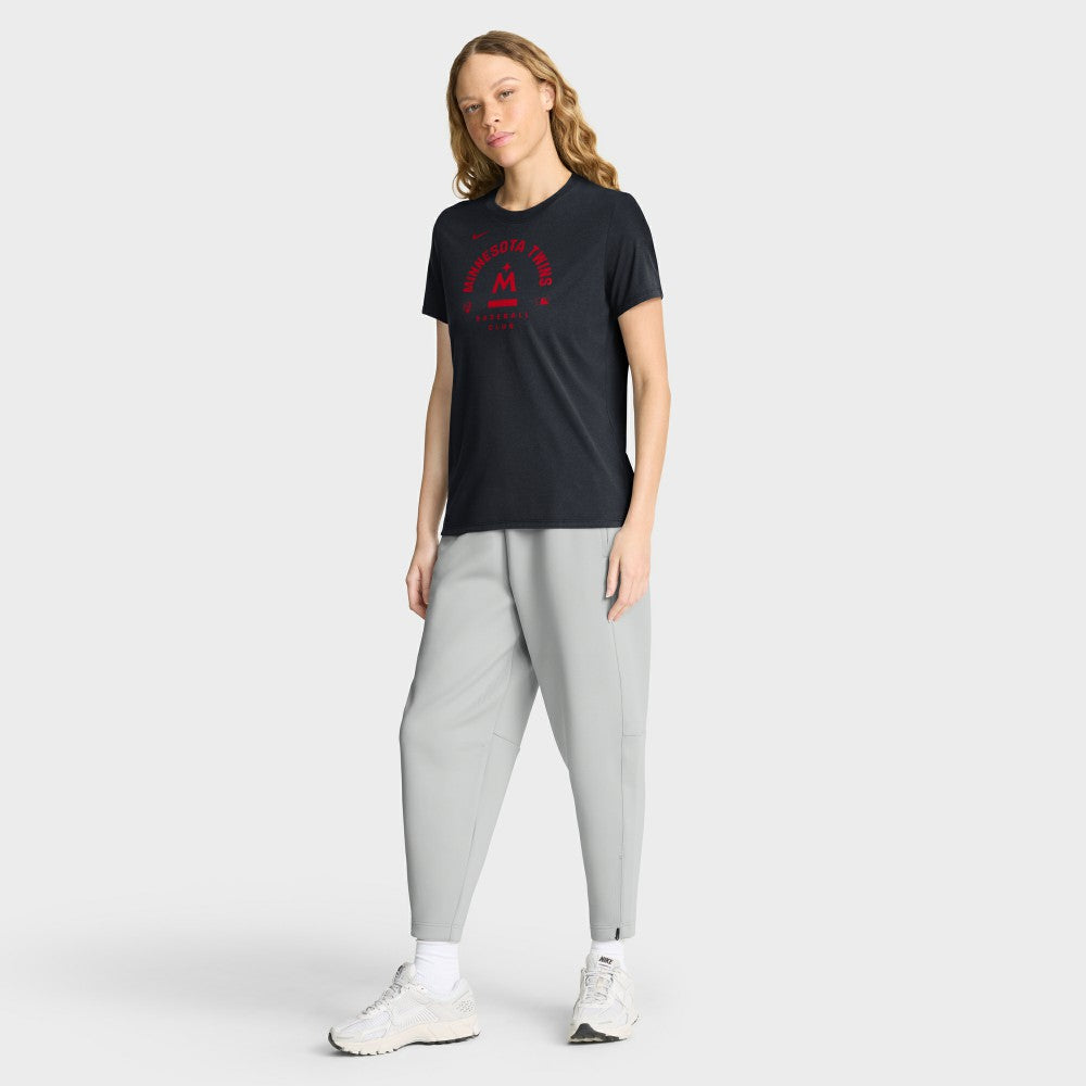 Minnesota Twins Women's Authentic Collection Early Work Tri-Blend Dri-FIT T-Shirt Navy | Nike