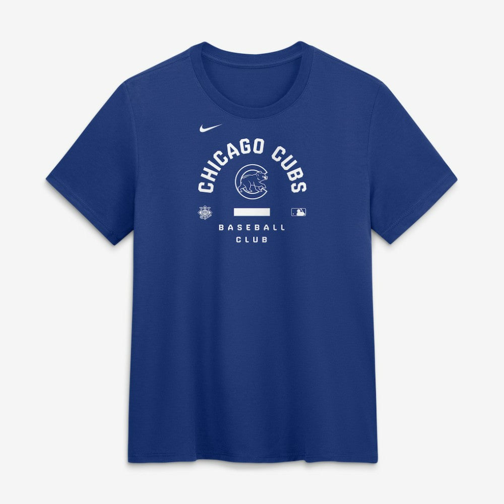 Chicago Cubs Women's Authentic Collection Early Work Tri-Blend Dri-FIT T-Shirt Royal | Nike