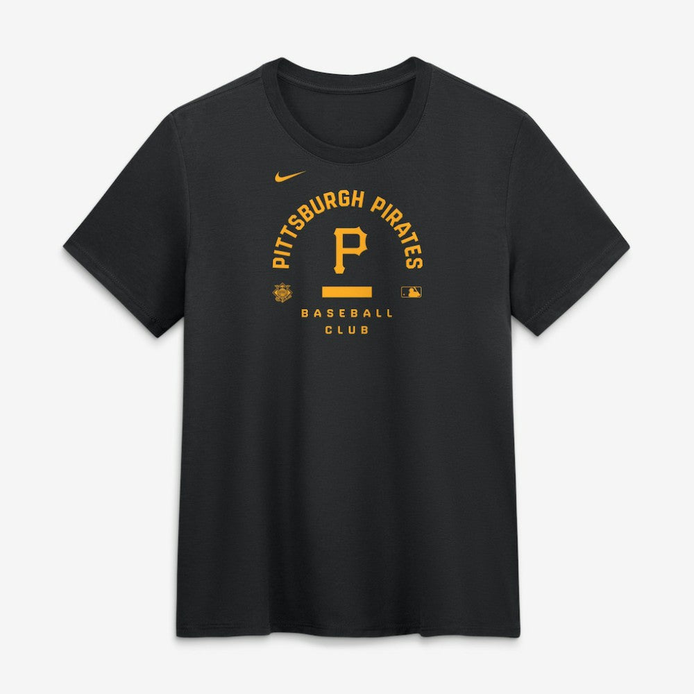 Pittsburgh Pirates Women's Authentic Collection Early Work Tri-Blend Dri-FIT T-Shirt Black | Nike