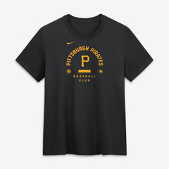 Pittsburgh Pirates Women's Authentic Collection Early Work Tri-Blend Dri-FIT T-Shirt Black | Nike