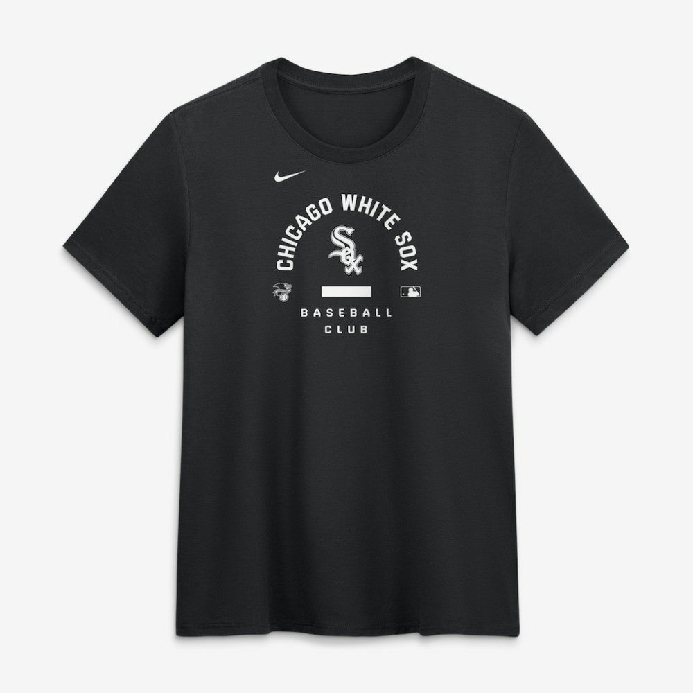 Chicago White Sox Women's Authentic Collection Early Work Tri-Blend Dri-FIT T-Shirt Black | Nike