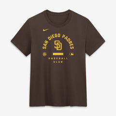 San Diego Padres Women's Authentic Collection Early Work Tri-Blend Dri-FIT T-Shirt Brown | Nike