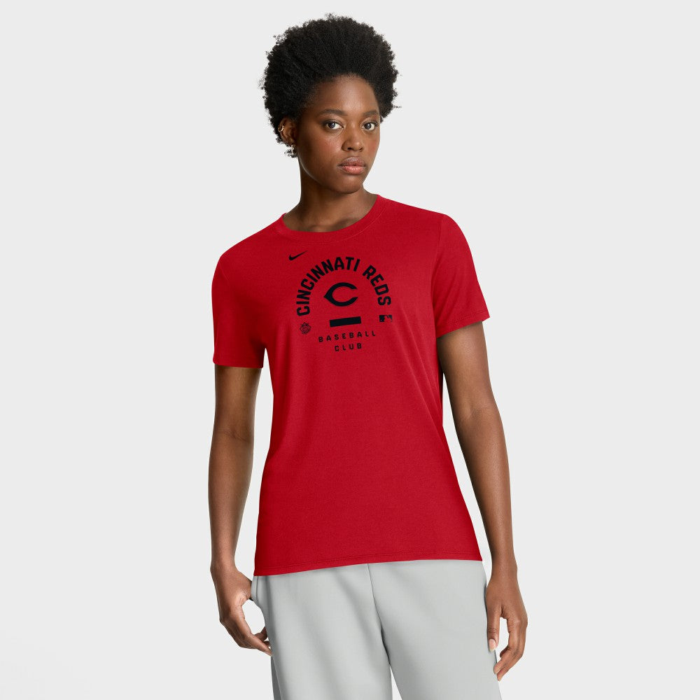 Cincinnati Reds Women's Authentic Collection Early Work Tri-Blend Dri-FIT T-Shirt Red | Nike