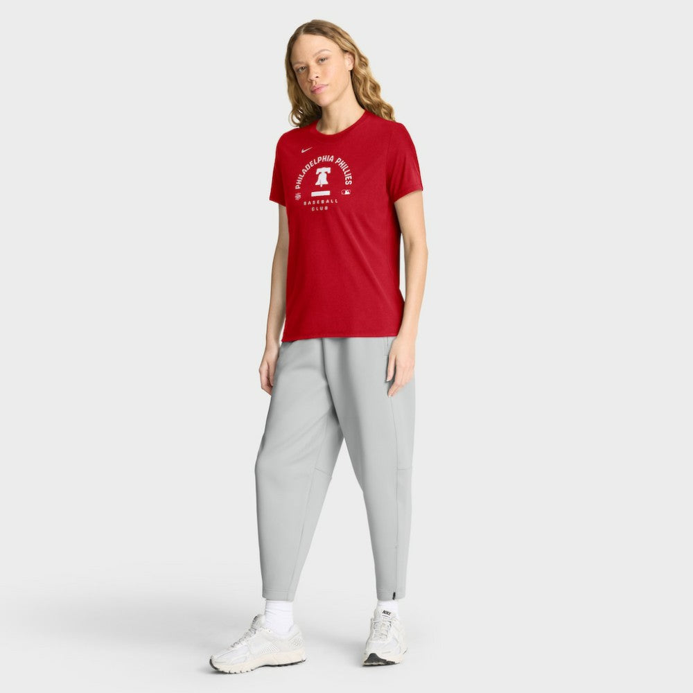 Philadelphia Phillies Women's Authentic Collection Early Work Tri-Blend Dri-FIT T-Shirt Red | Nike