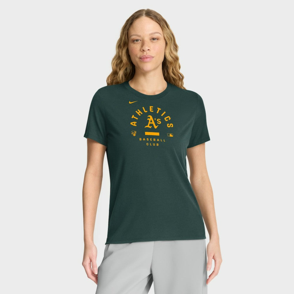 Athletics Women's Authentic Collection Early Work Tri-Blend Dri-FIT T-Shirt Green | Nike