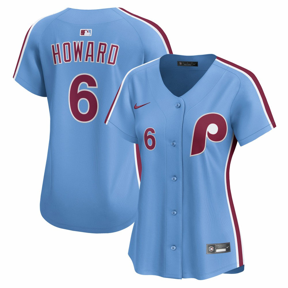 Ryan Howard Philadelphia Phillies Women's Alternate Limited Jersey Light Blue | Nike