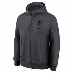 Baltimore Orioles Authentic Collection Player Raglan Dri-FIT Full-Zip Hoodie Anthracite | Nike