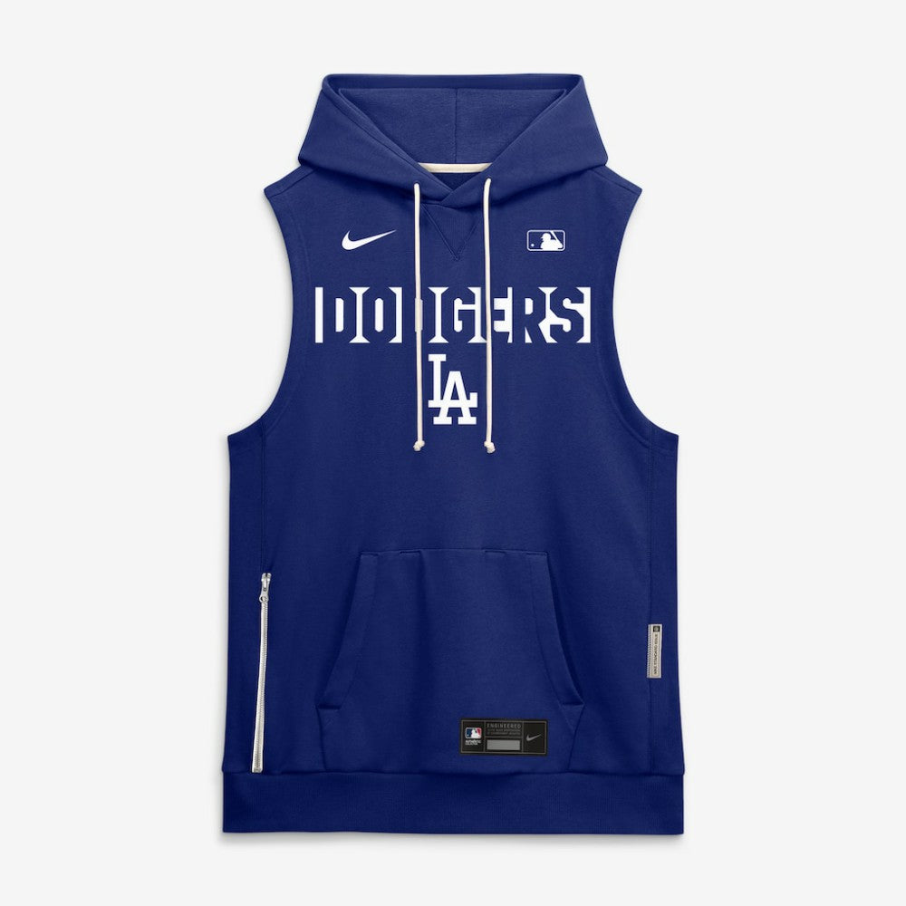 Los Angeles Dodgers Authentic Collection Standard Issue Dri-FIT Sleeveless Hoodie Royal | Nike