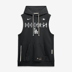Los Angeles Dodgers Authentic Collection Standard Issue Dri-FIT Sleeveless Hoodie Black | Nike