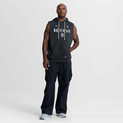 Detroit Tigers Authentic Collection Standard Issue Dri-FIT Sleeveless Hoodie Navy | Nike