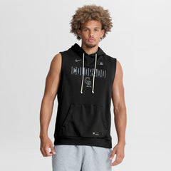 Colorado Rockies Authentic Collection Standard Issue Dri-FIT Sleeveless Hoodie Black | Nike
