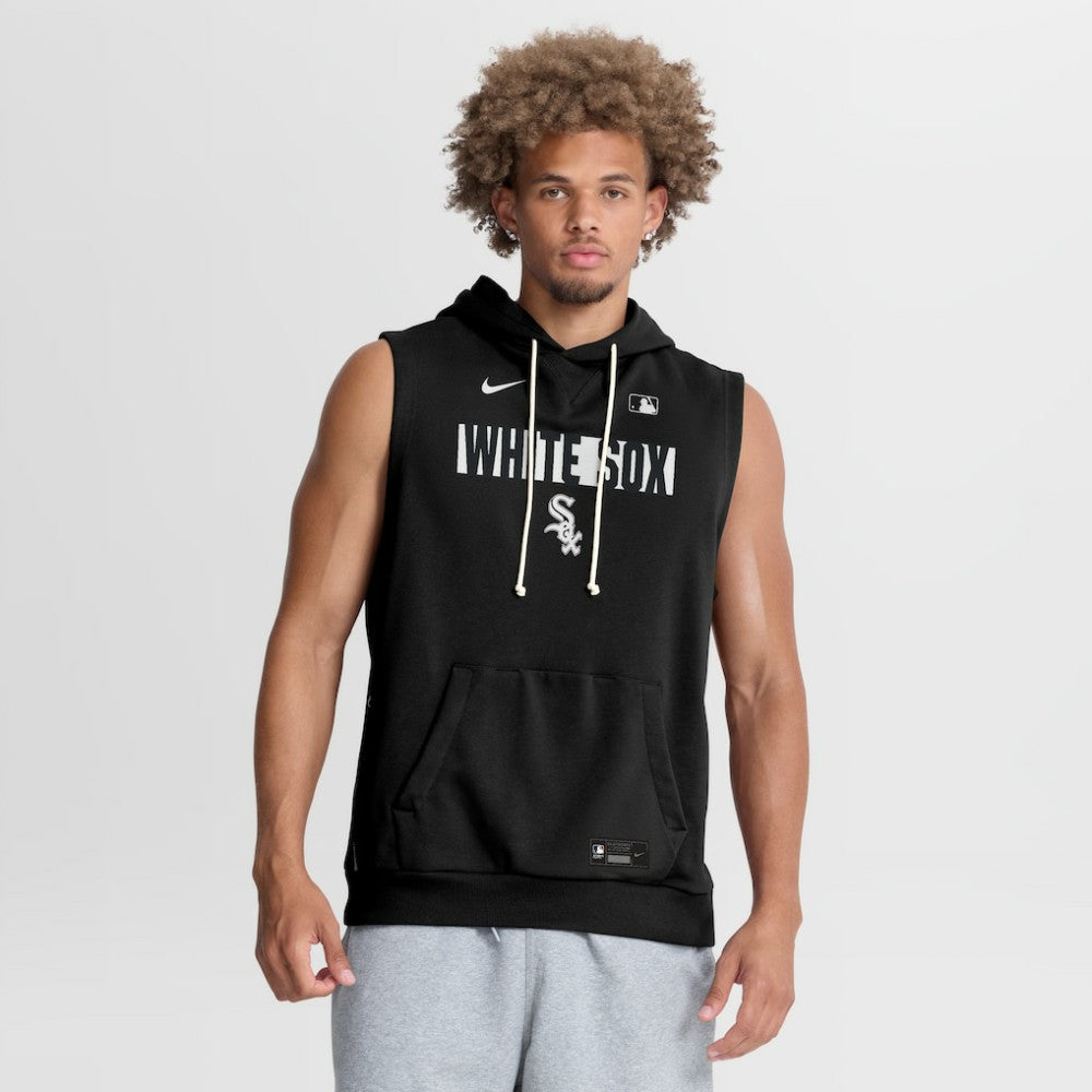 Chicago White Sox Authentic Collection Standard Issue Dri-FIT Sleeveless Hoodie Black | Nike
