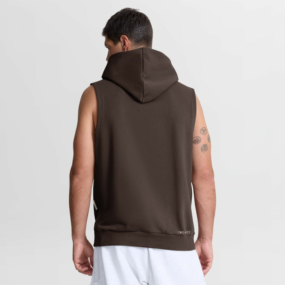 San Diego Padres Authentic Collection Standard Issue Dri-FIT Sleeveless Hoodie Brown | Nike