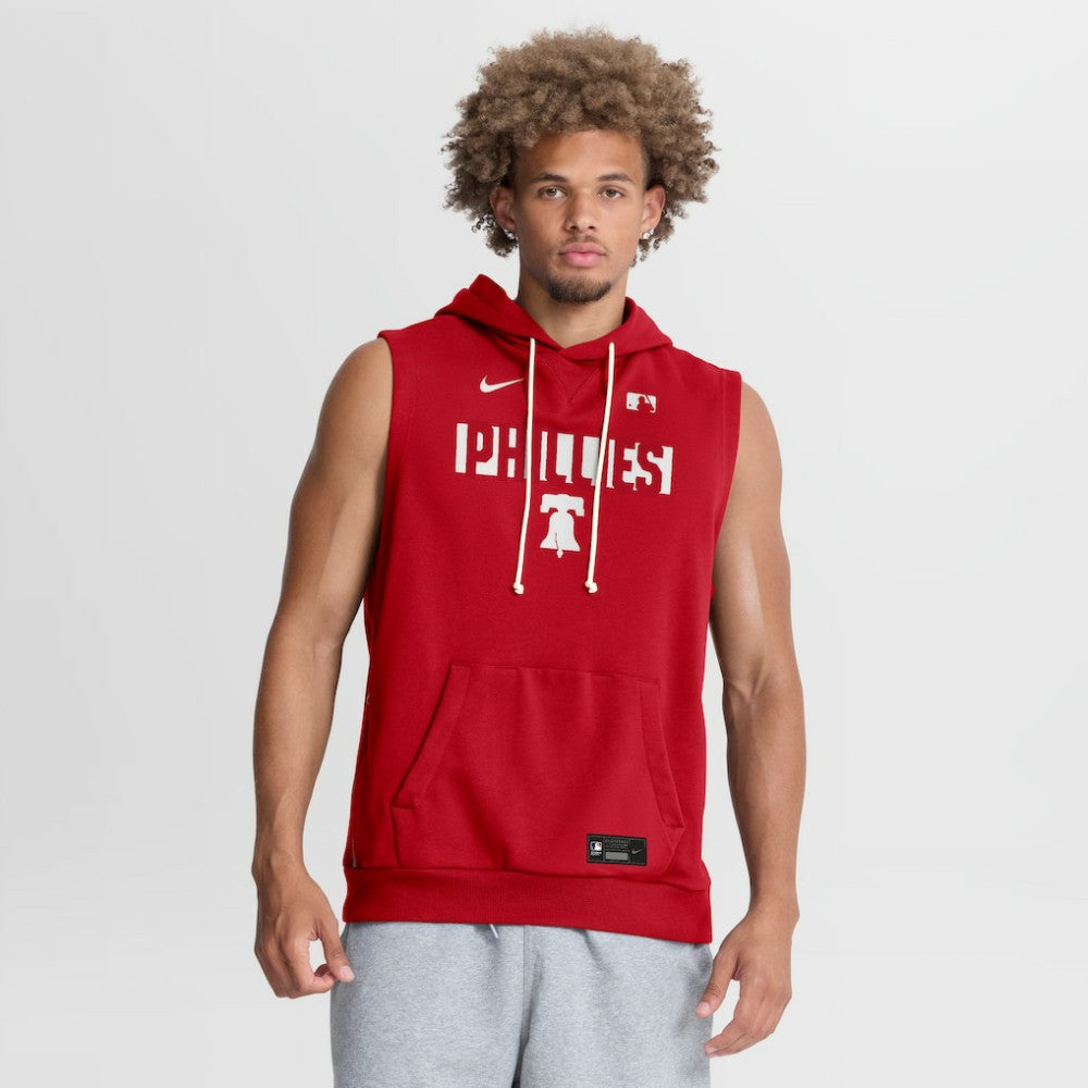 Philadelphia Phillies Authentic Collection Standard Issue Dri-FIT Sleeveless Hoodie Red | Nike