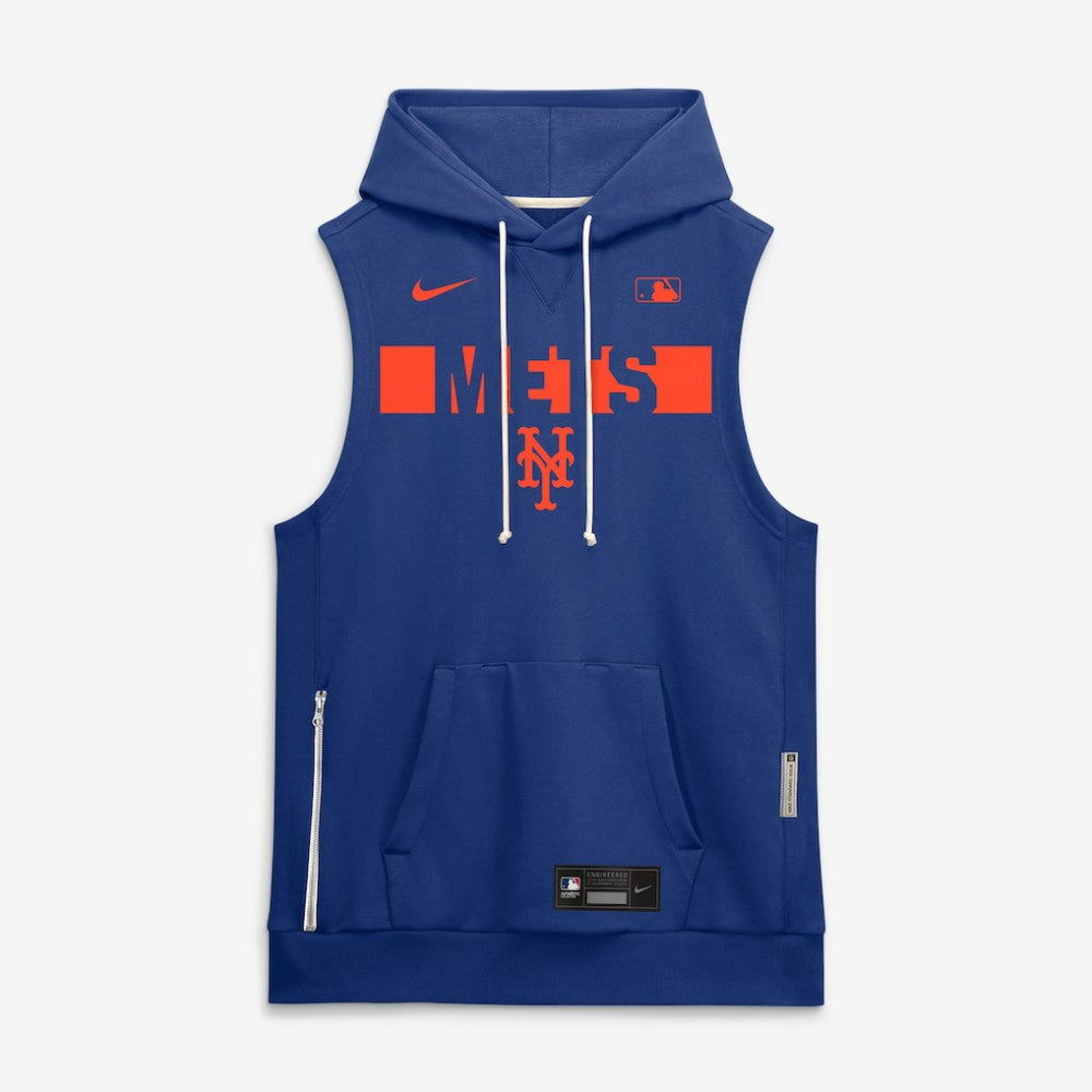 New York Mets Authentic Collection Standard Issue Dri-FIT Sleeveless Hoodie Royal | Nike