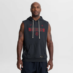 Minnesota Twins Authentic Collection Standard Issue Dri-FIT Sleeveless Hoodie Navy | Nike