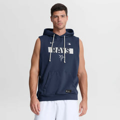 Tampa Bay Rays Authentic Collection Standard Issue Dri-FIT Sleeveless Hoodie Navy | Nike