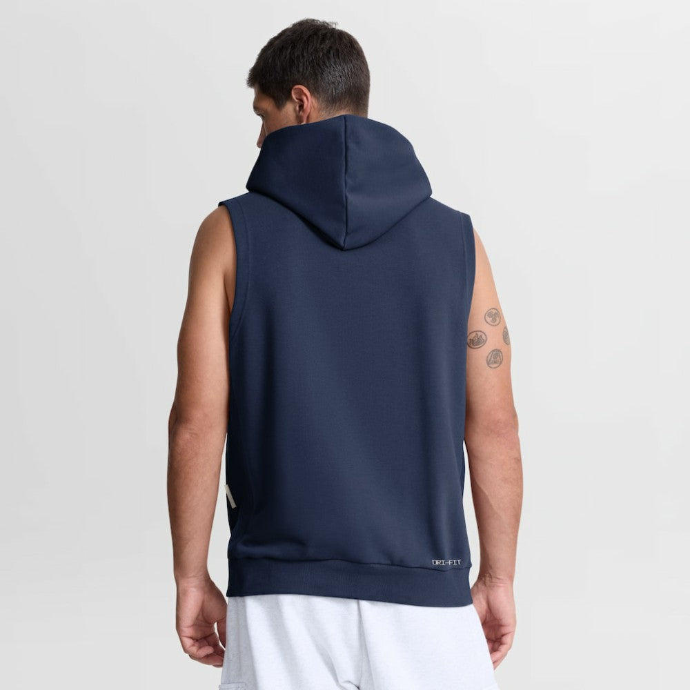 Seattle Mariners Authentic Collection Standard Issue Dri-FIT Sleeveless Hoodie Navy | Nike