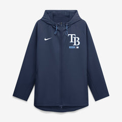 Tampa Bay Rays Authentic Collection Raglan Therma-FIT Full-Zip Hooded Jacket Navy | Nike