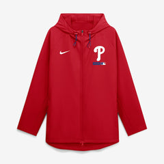 Philadelphia Phillies Authentic Collection Raglan Therma-FIT Full-Zip Hooded Jacket Red | Nike