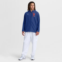 New York Mets Authentic Collection Raglan Therma-FIT Full-Zip Hooded Jacket Royal | Nike